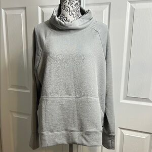 Nine West Active Light Gray Cowl Neck Pullover Pouch XL